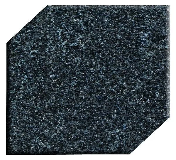 Dark speckled square tile with two clipped corners