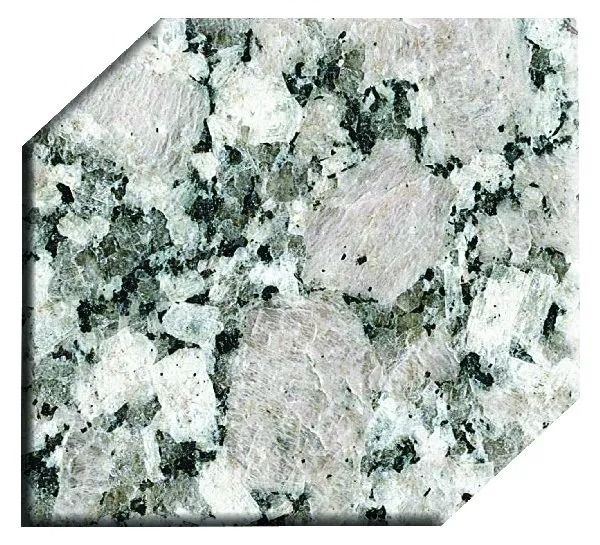 Light gray granite slab with black and white speckled mineral pattern