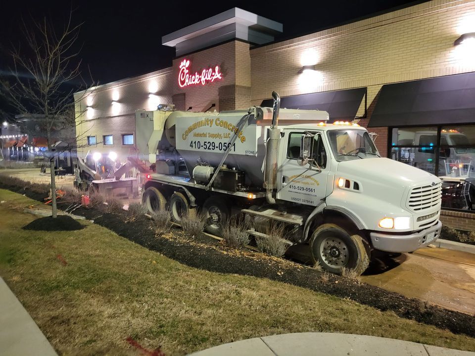 community concrete commercial job