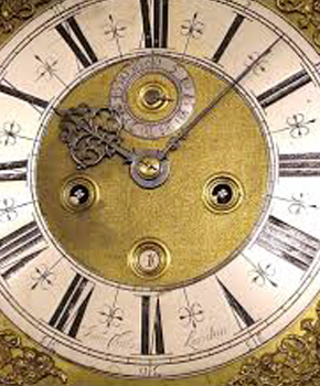 Grandfather Clock gold face