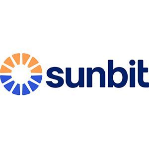 Sunbit logo with orange and blue sun icon and navy text
