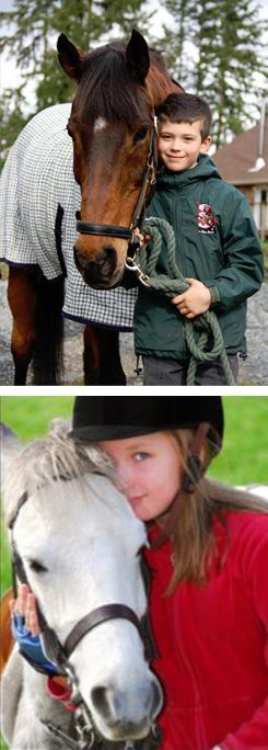 children with horses