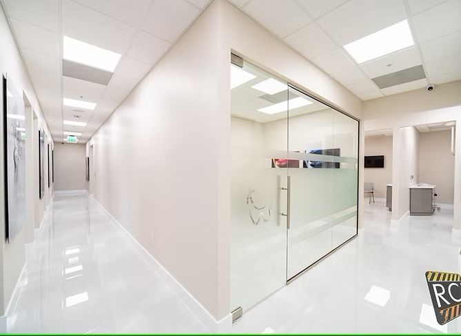 A dental office with a sign that says RCI on it