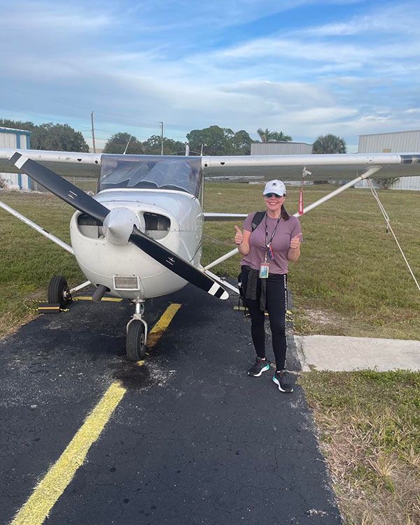 Training in the flight school