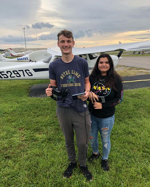 Training in the flight school