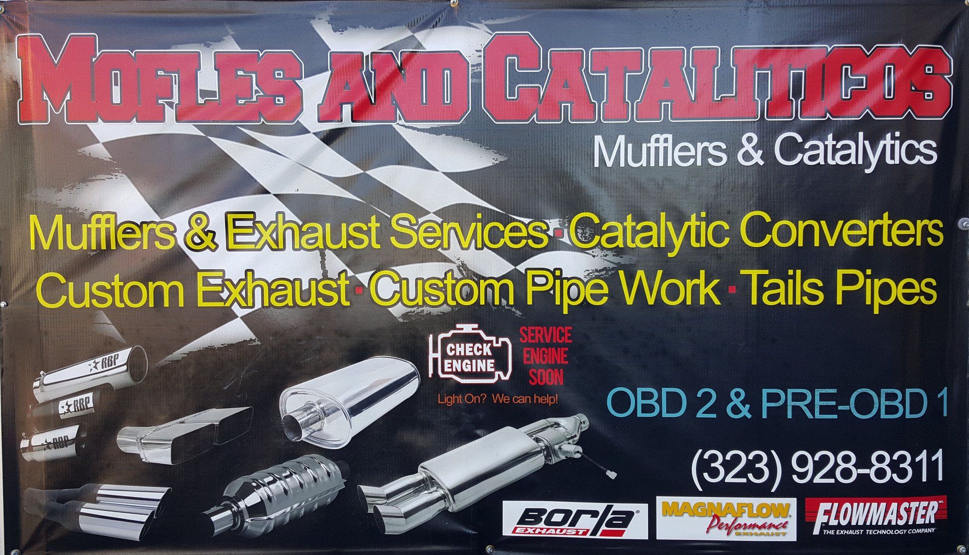 Get custom mufflers and exhaust systems for cars, trucks, SUVs, and RVs from Tony's Wheels