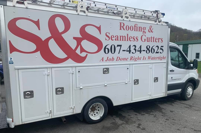 S&S Roofing truck