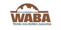 WABA logo with brown house icon, website URL, and Wichita Area Builders Association text