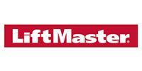 LiftMaster logo in white text on a red background.