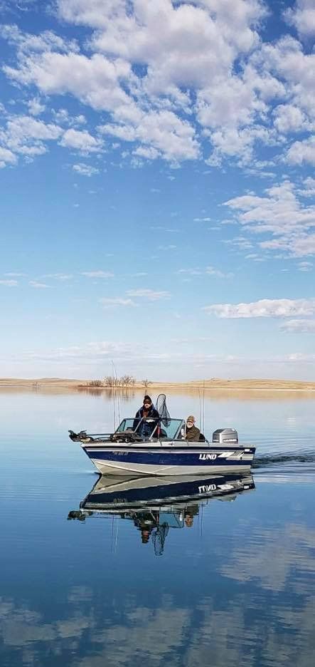 People riding a boat