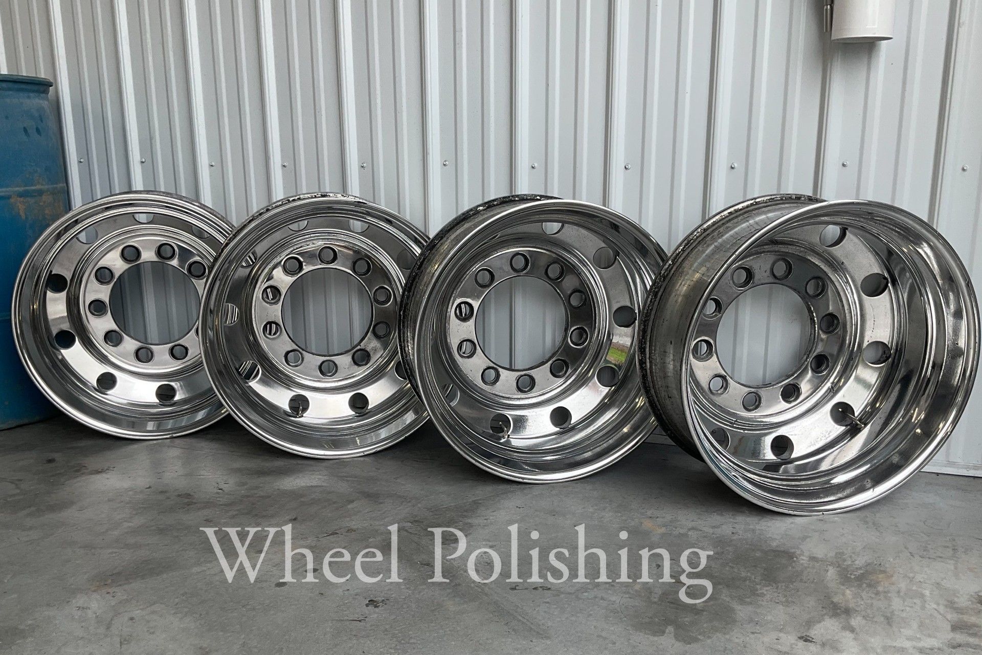 Wheel polishing