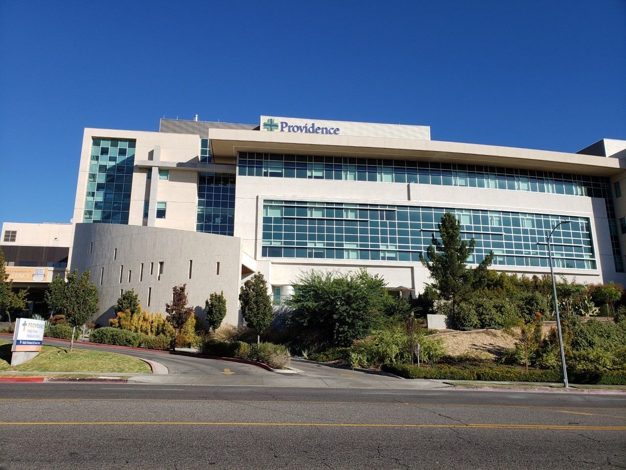 A large building with the word providence on it