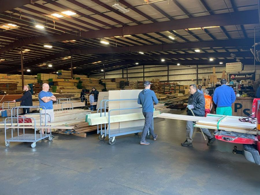 Vast selection of lumber materials