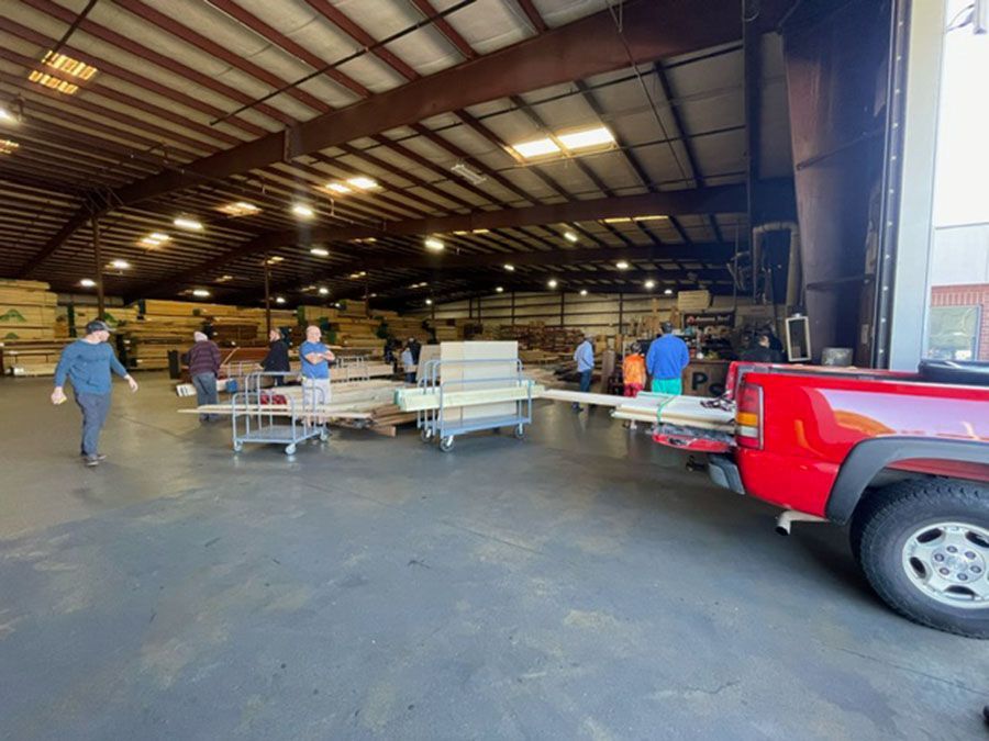 Wood materials in stock