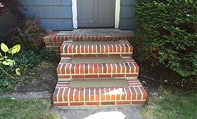 brick stairs