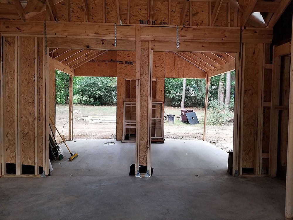 1 Back Porch Door View In Progress