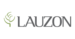 A logo for a company called lauzon with a tree in the middle.