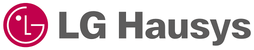 The lg hausys logo is shown on a white background.