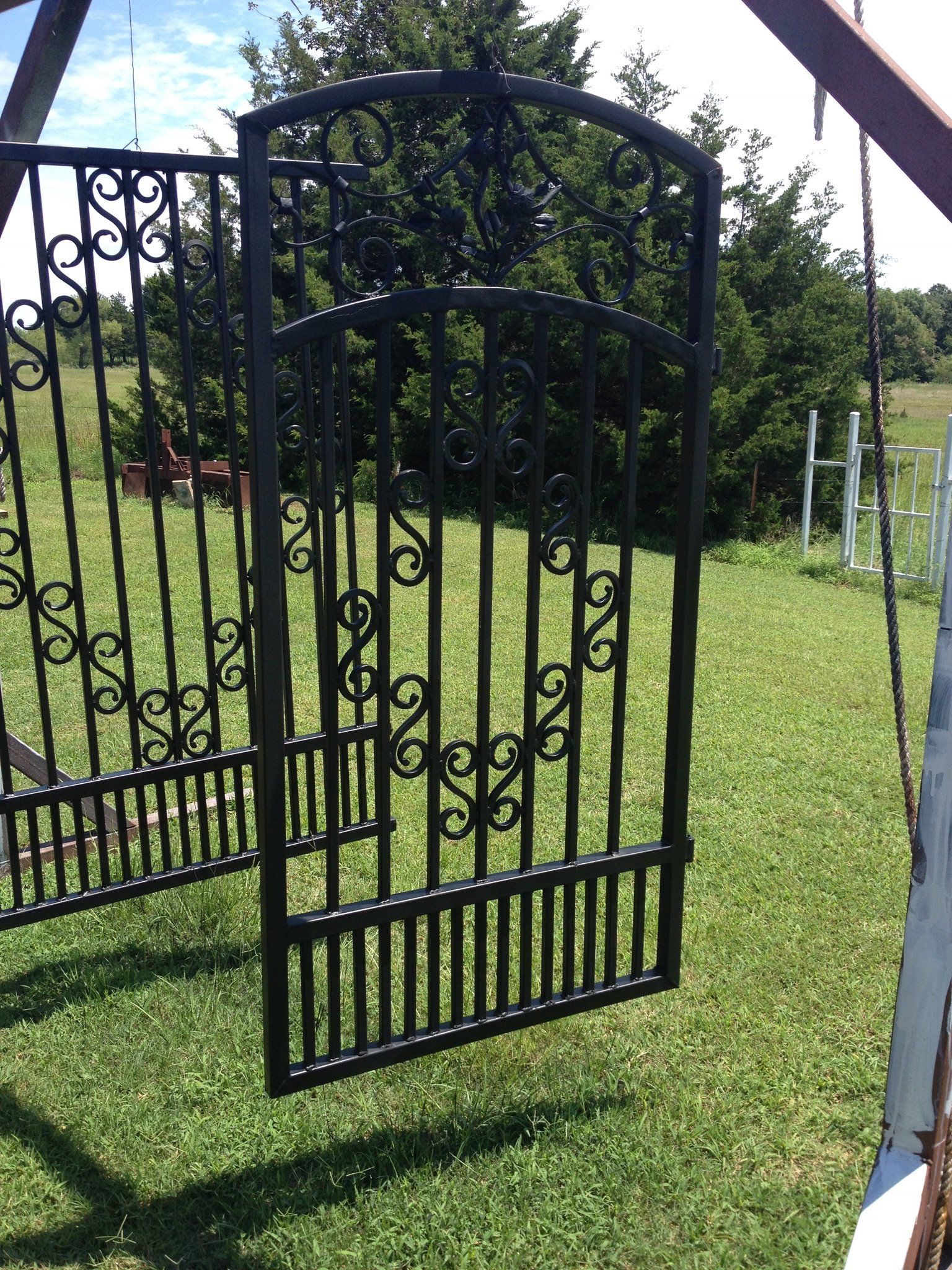 Ornamental iron gate
