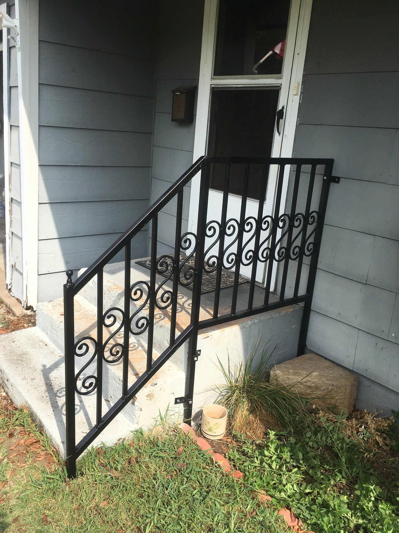 Custom handrail ornamental iron