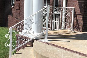 Custom handrail ornamental iron