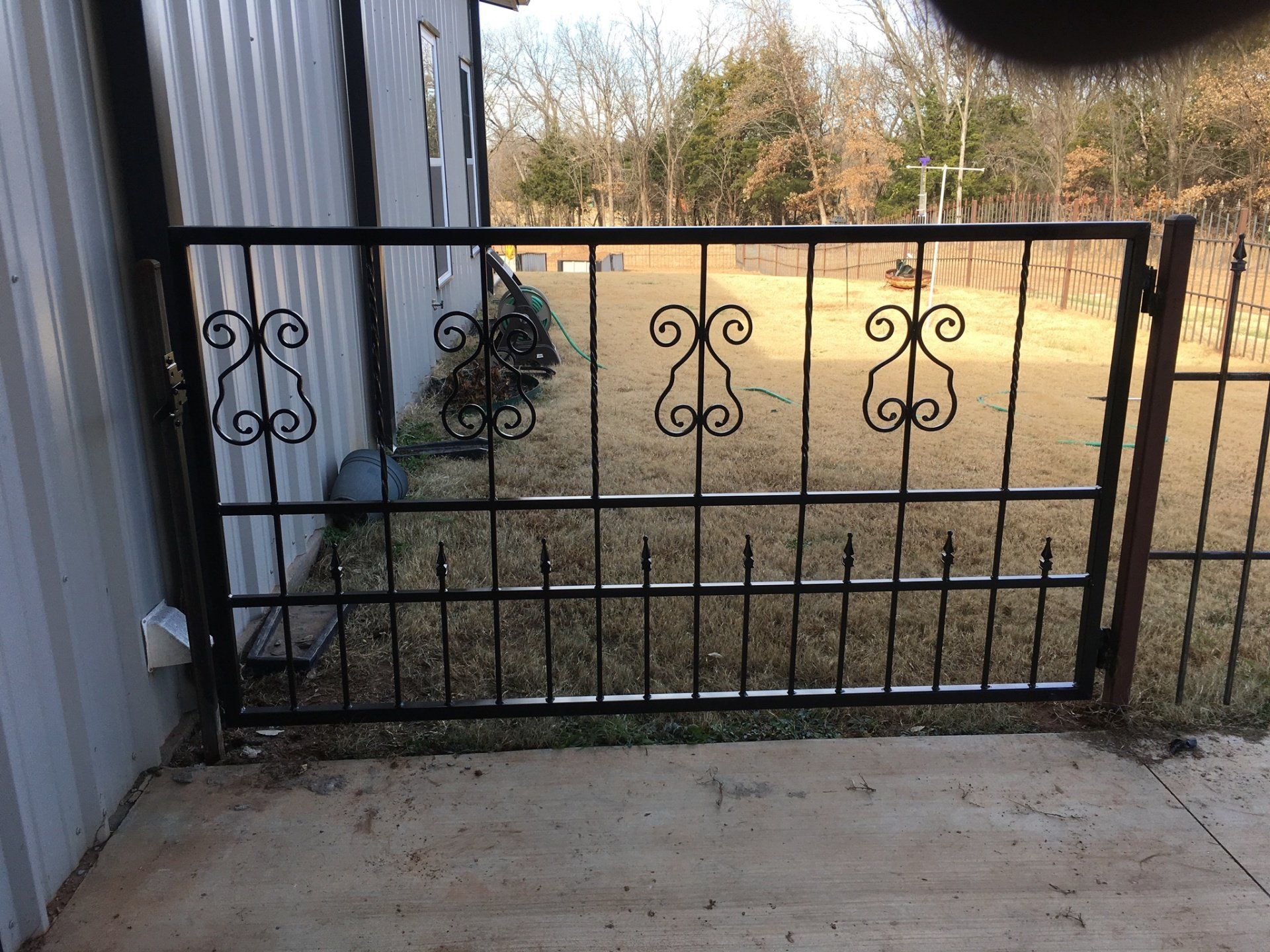 Gate ornamental iron