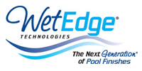 Logo for WetEdge Technologies with stylized blue wave graphics and the tagline 
