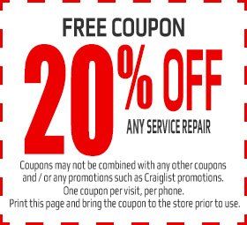 20% OFF Any Service Repair