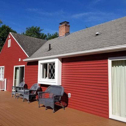 red color siding
