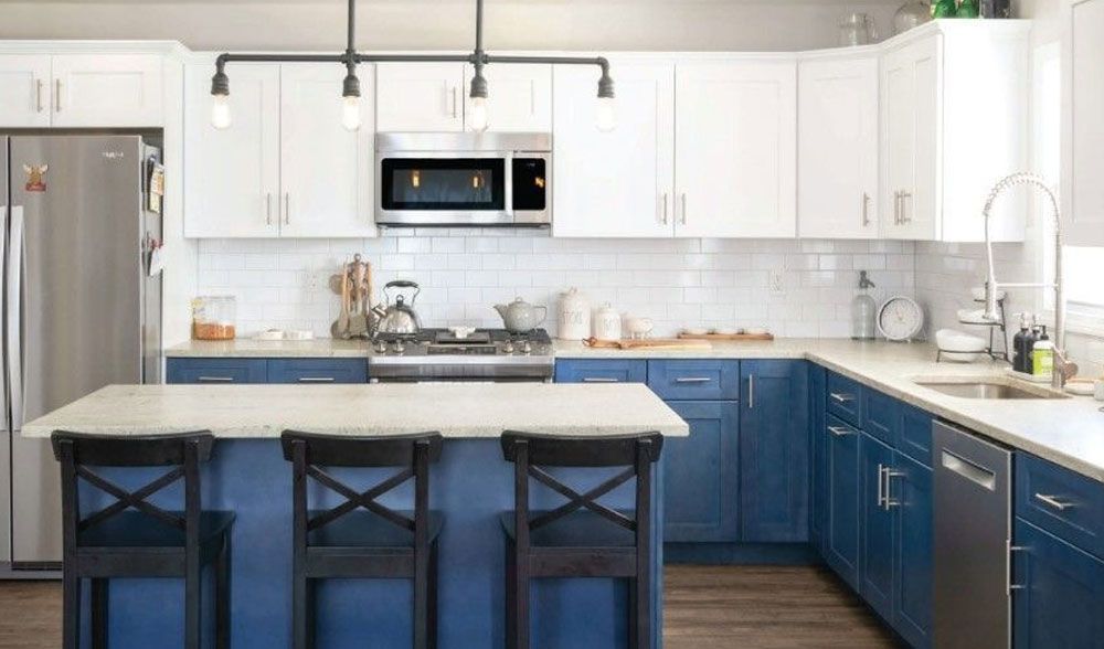 Elegant Blue & White