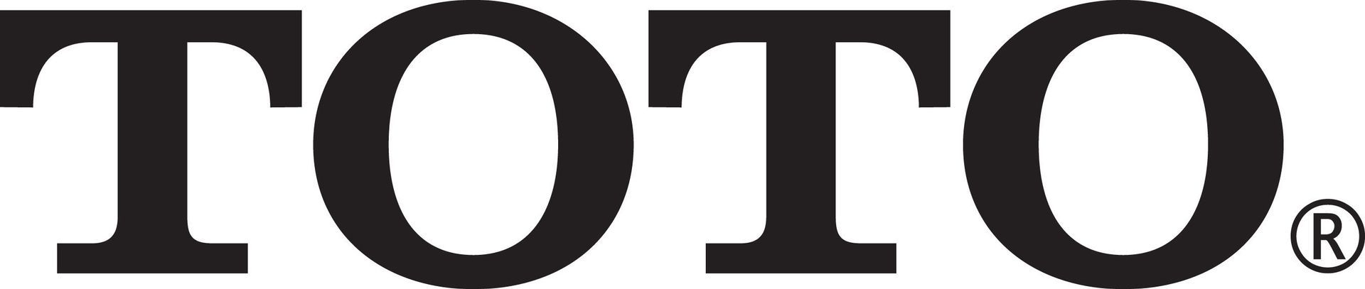 TOTO logo in black, sans-serif font with a registered trademark symbol.