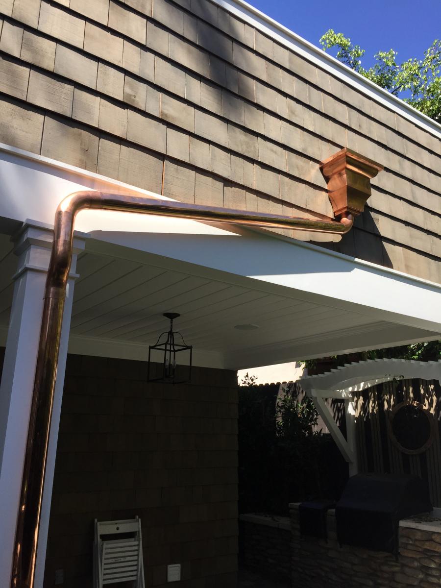 copper gutter