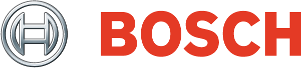 Bosch logo: silver emblem with the word 