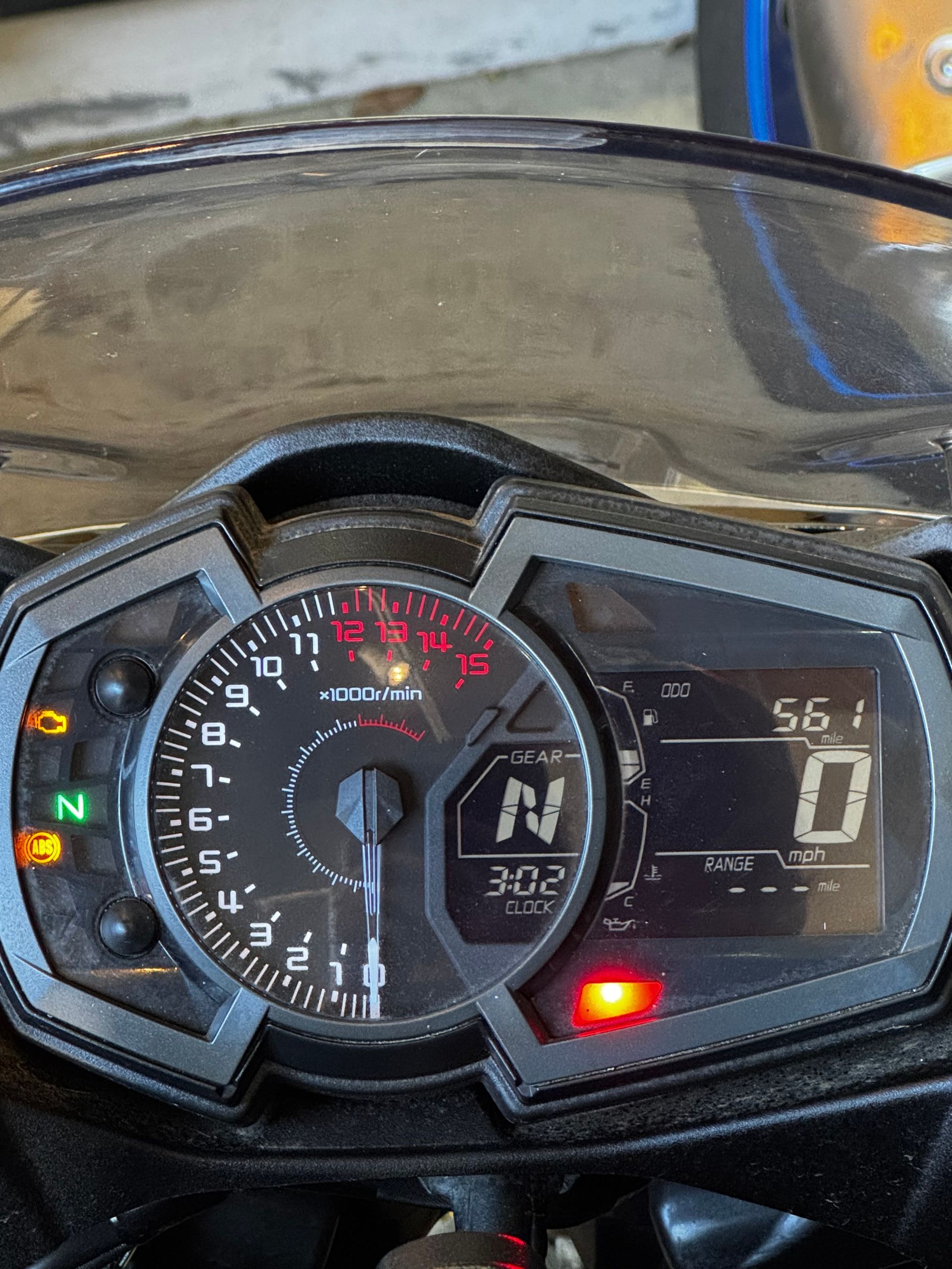 Mile on the street bike