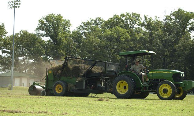 Soccer Field; No-Till Bermuda Grass Sprigging