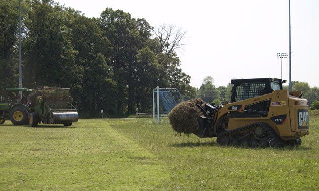 Soccer Field; No-Till Bermuda Grass Sprigging