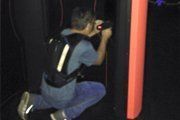 Man playing in a laser tag