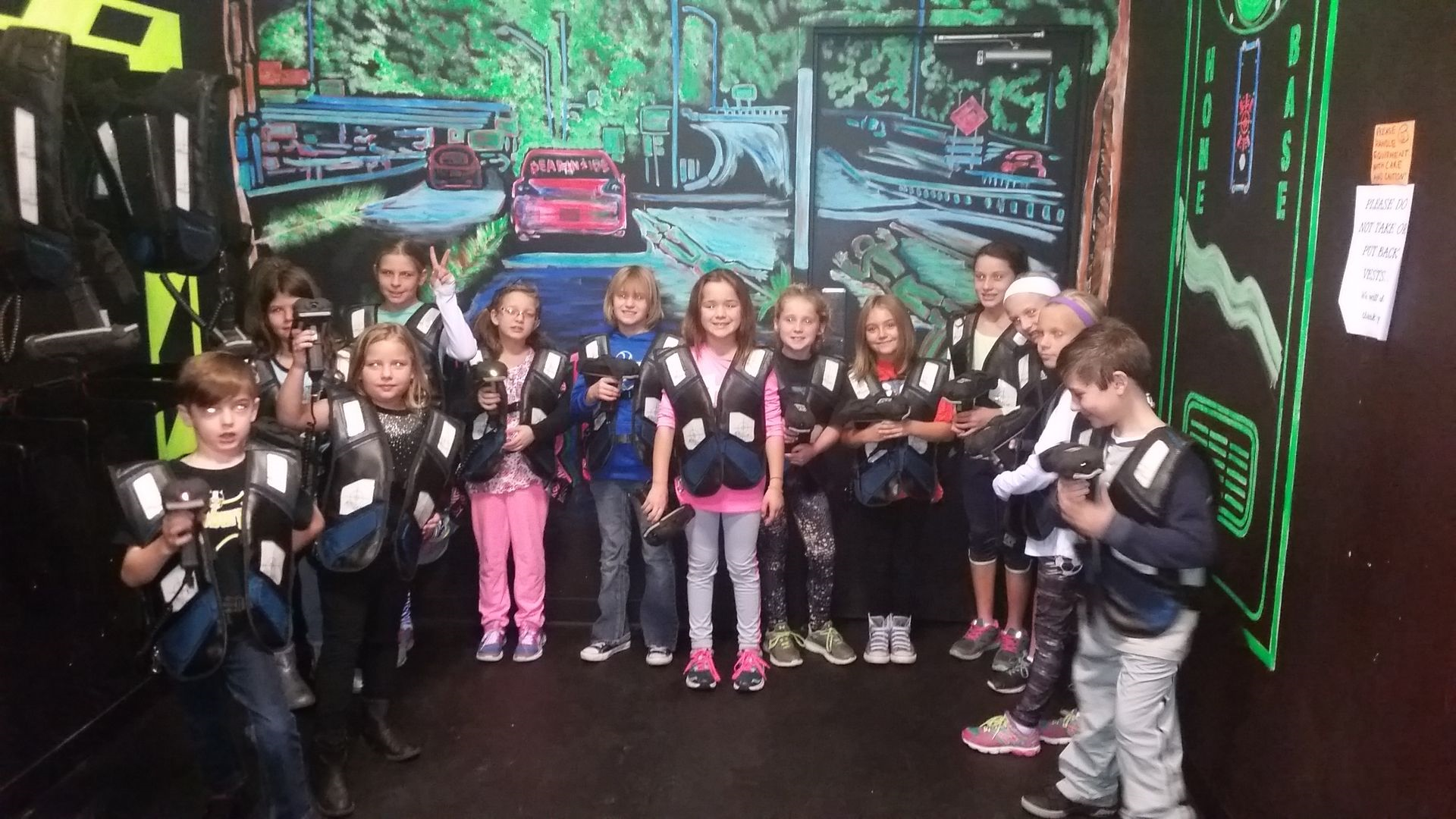 children wearing vest