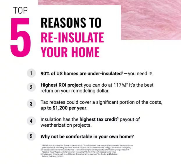 Top 5 reasons to re-insulate your home