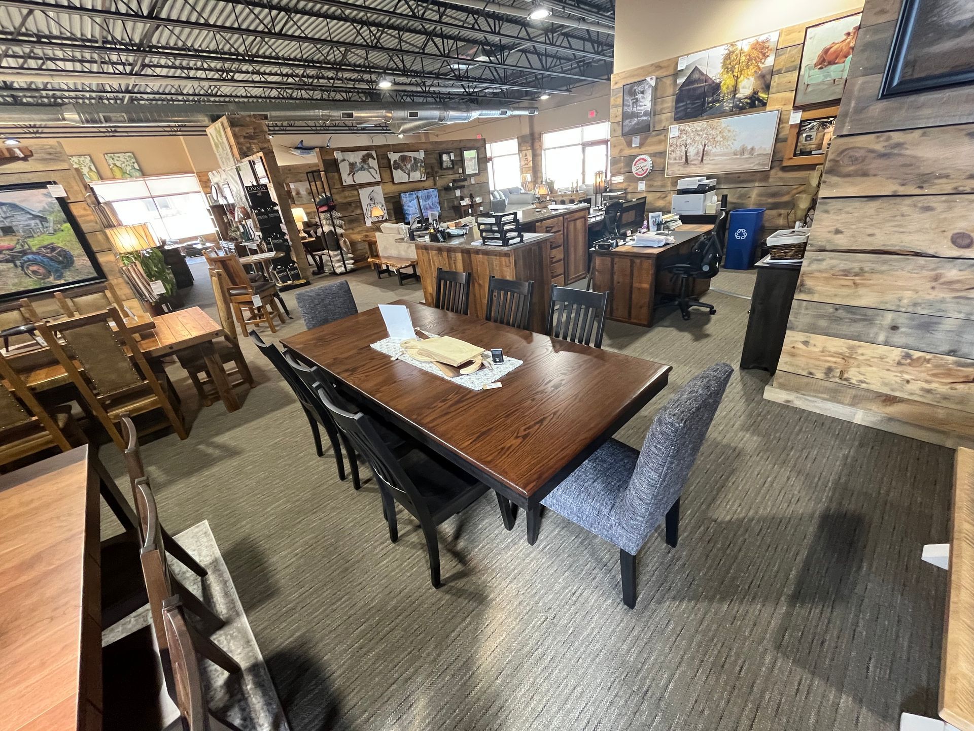 Custom Furniture Lincoln, NE Barnwood & Leather