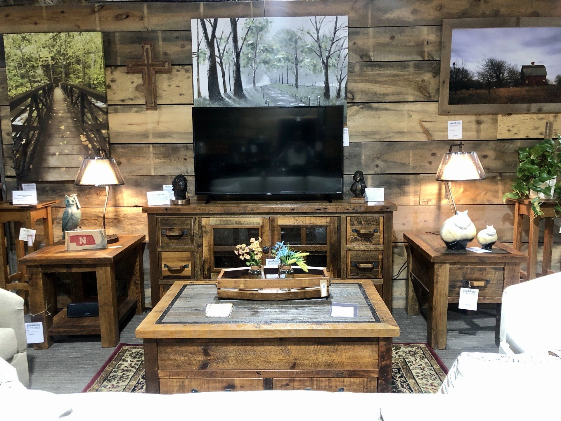 Custom Furniture Lincoln, NE Barnwood & Leather