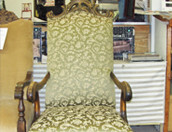 Yellow patterned chair