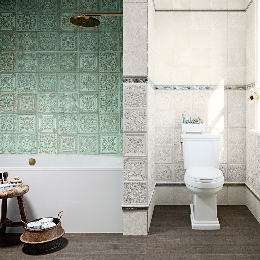 A bathroom with a toilet and a bathtub