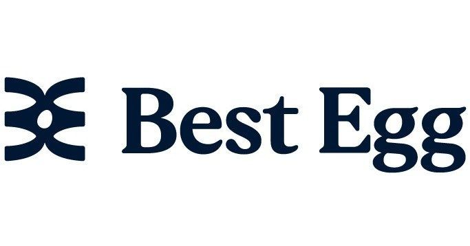 Best Egg logo: blue abstract symbol next to navy text 