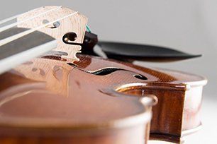 Closeup of violin