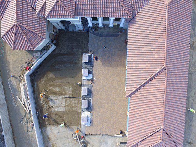 Aerial view of project