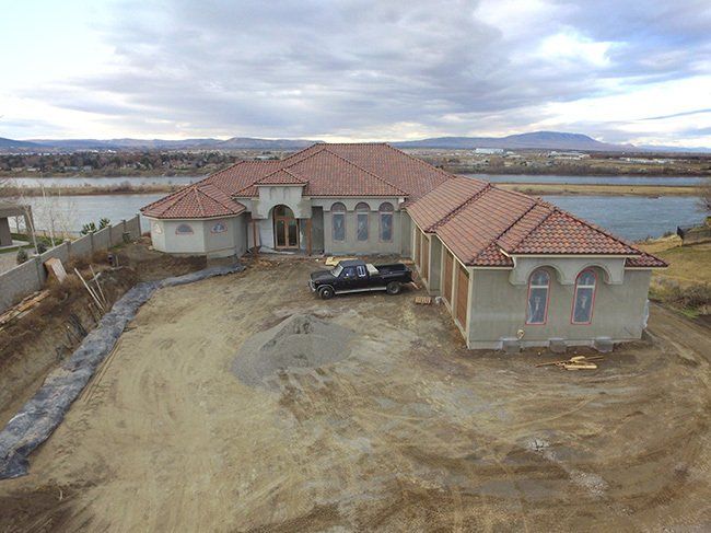 Aerial view of project