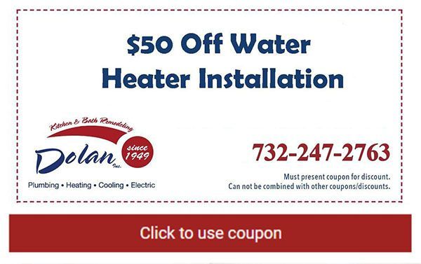 $50 Off water heater installation coupon