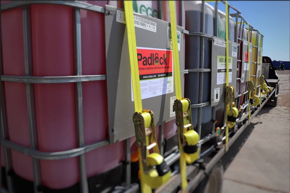 A row of containers with the word padlock on them