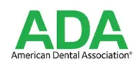 ADA logo in green with “American Dental Association” in black text